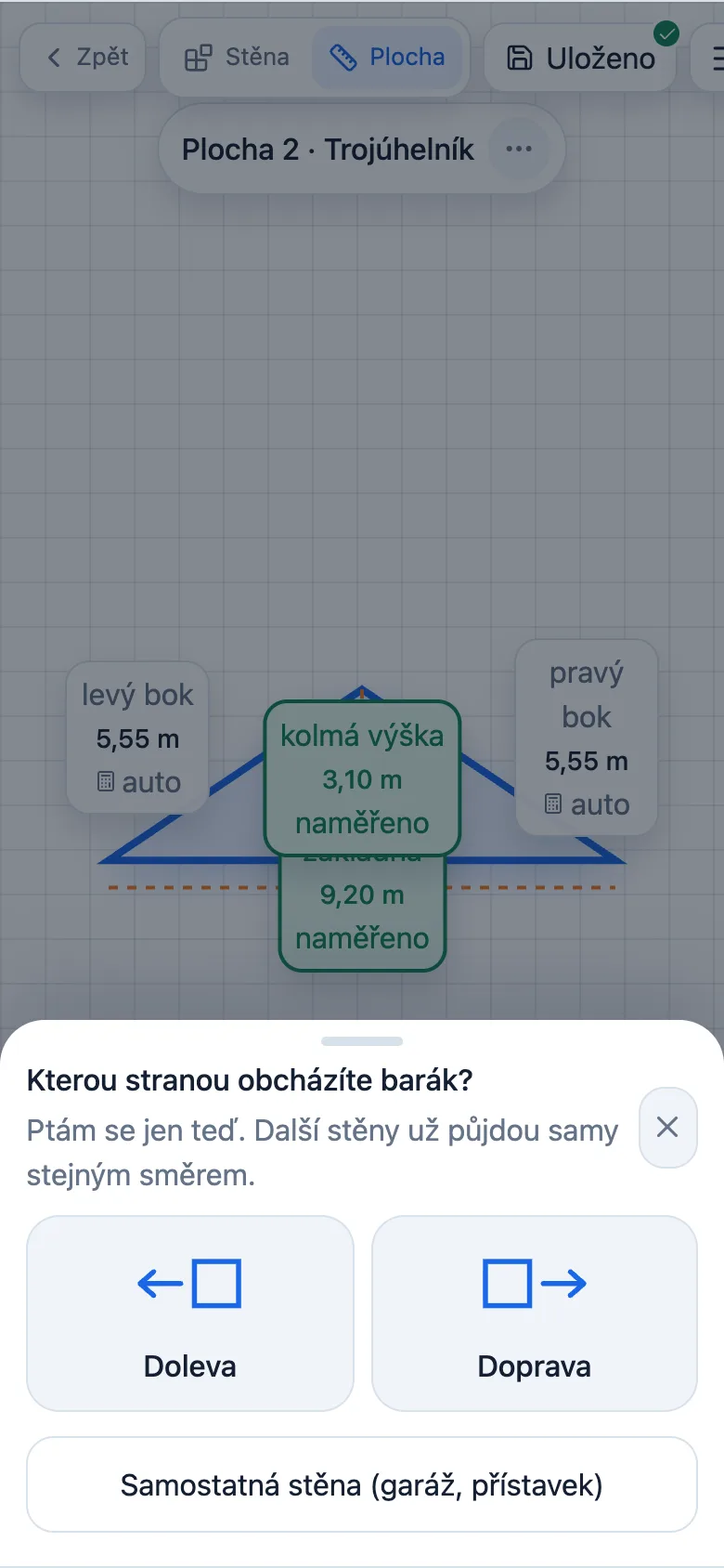 Otázka na směr obcházení domu při měření fasády — doleva, nebo doprava